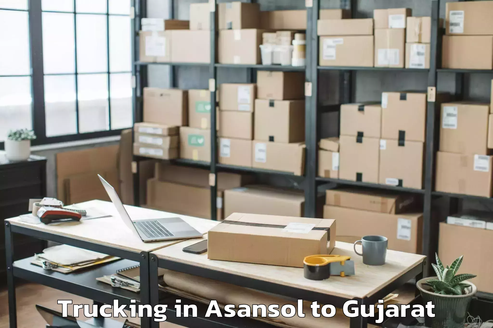 Get Asansol to Indus University Ahmedabad Trucking